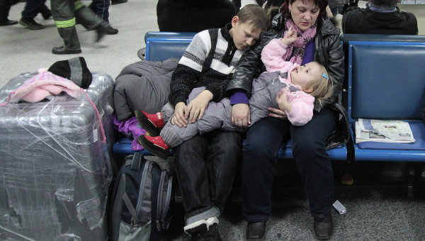 Задержка рейсов авиакомпании АэроСвит на Украине