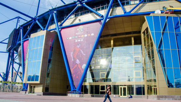 Харьковский стадион Металлист в преддверии Чемпионата Европы по футболу 2012.