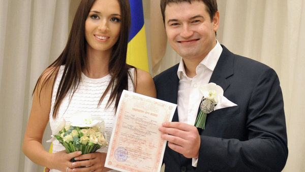 Церемония бракосочетания старшего сына президента Украины Андрея Ющенко и Елизаветы Ефросининой