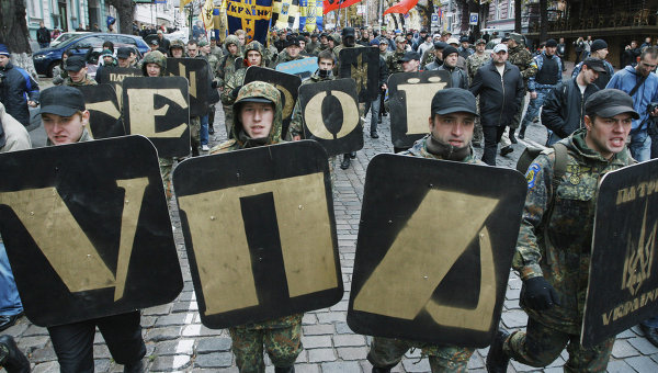 Пеший марш за признание бойцов УПА участниками национального освободительного движения в Украине в Киеве. Архивное фото