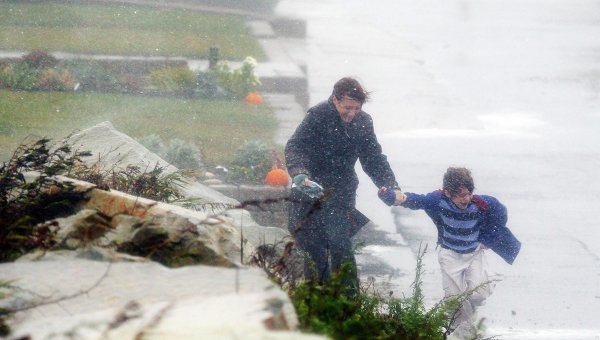 Последствия урагана Сэнди в США. Штат Масачусетс.