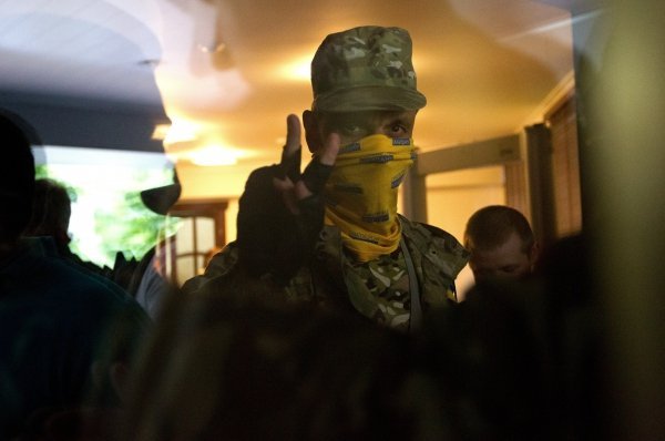 Штурм прокуратуры Киева активистами Майдана