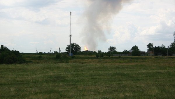 Взрыв на газопроводе в Полтавской области