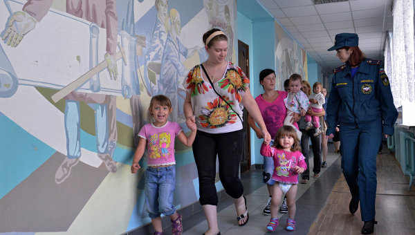Беженцы из Луганской области