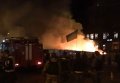 Пожар ночью на Майдане