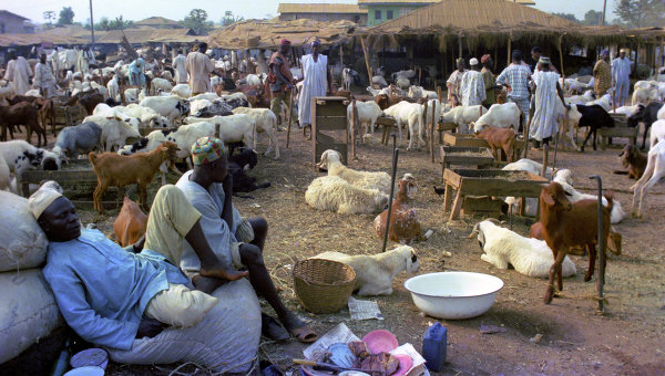 Рынок в Нигерии