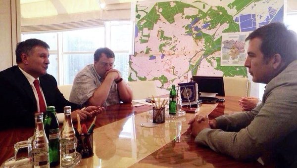Аваков на встрече с Саакашвили