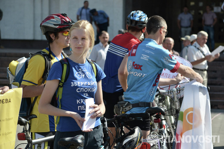 Митинг ассоциации велосипедистов Киева