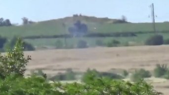 Ополченцы с помощью ПТРК Фагот подбили танк силовиков. Видео