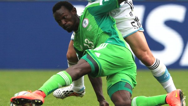 Игрок сборной Нигерии Джувон Ошанива