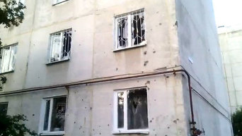 После обстрела в городе Краснодоне