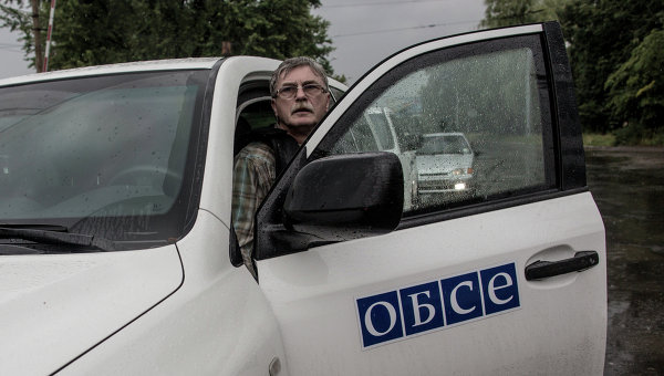 Наблюдатели ОБСЕ на востоке Украины. Архивное фото