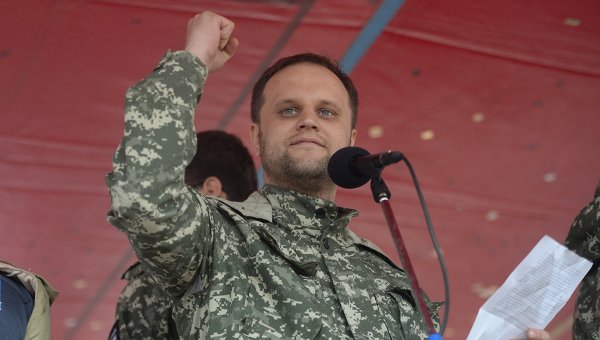 Павел Губарев на митинге ДНР в Донецке