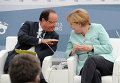 Франсуа Олланд и Ангела Меркель. Архивное фото