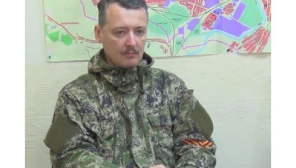 Лидер народных ополченцев Славянска Игорь Стрелков