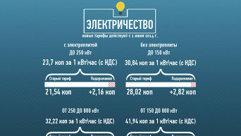 Новые тарифы на электричество для населения в Киеве. Инфографика