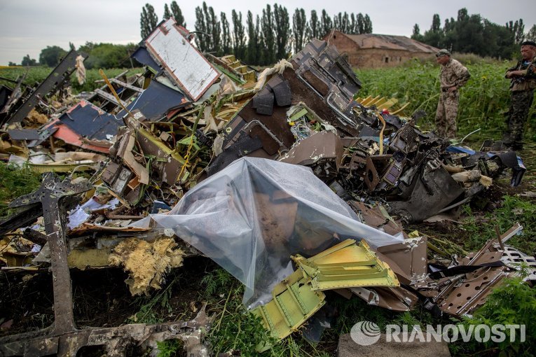 Поисковые работы на месте крушения Boeing 777 в Украине. Архивное фото