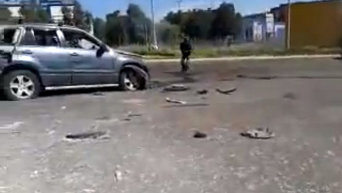 Донецк последствие артобстрела возле ж/д вокзала. Видео