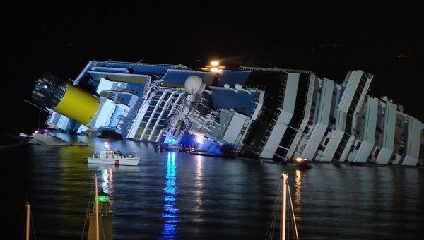 Costa Concordia, февраль 2012. Архивное фото