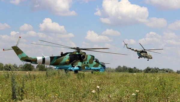 Вертолеты Ми-8 и Ми-24 ВС Украины