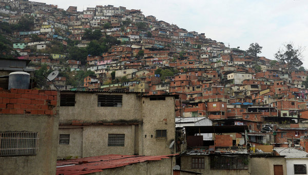Вид на трущобы Каракаса