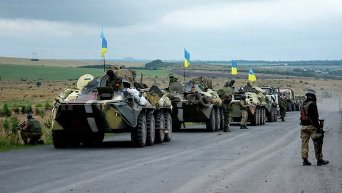 Украинские военнослужащие на востоке Украины