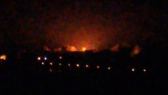 Ночная стрельба в Донецке. Видео