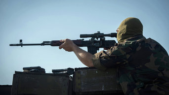 Боец ополчения на востоке Украины