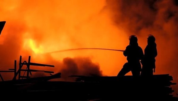 Пожар в Киеве. Архивное фото