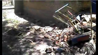 В Луганске снаряд попал в детский сад. Видео