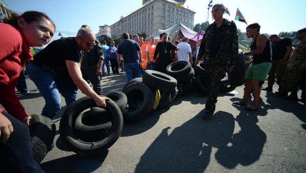 Ситуация на Майдане Незалежности. Архивное фото