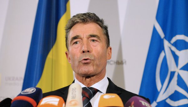 Генсекретарь НАТО Андерс Фог Расмуссен в Киеве