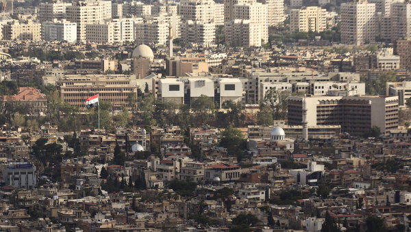 Вид на город Дамаск. Сирия