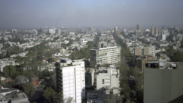 Панорама города  Мехико
