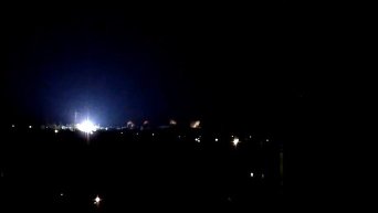 Ночной бой в Донецке. Видео