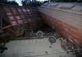 В Винницкой области 11 вагонов грузового поезда сошли с рельсов
