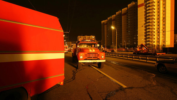 Пожарные машины в Москве. Архивное фото