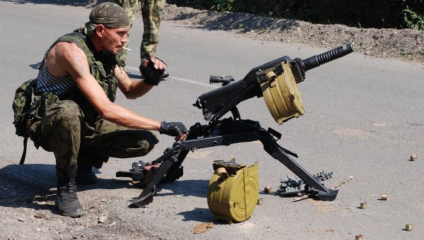 Бойцы ополчения ДНР в Иловайске