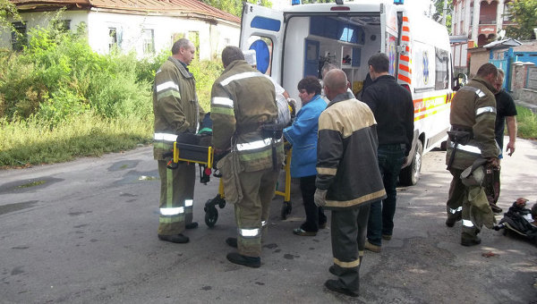 Пострадавший в результате аварии с участием автобуса в Лубнах
