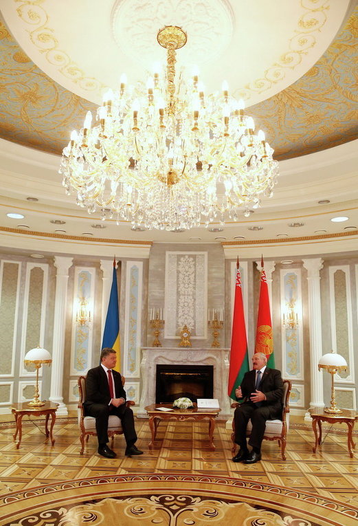 Встреча Порошенко и Лукашенко в Минске
