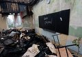 Одна из Донецких школ, поврежденных при обстреле