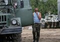 Украинский военный в Дебальцево