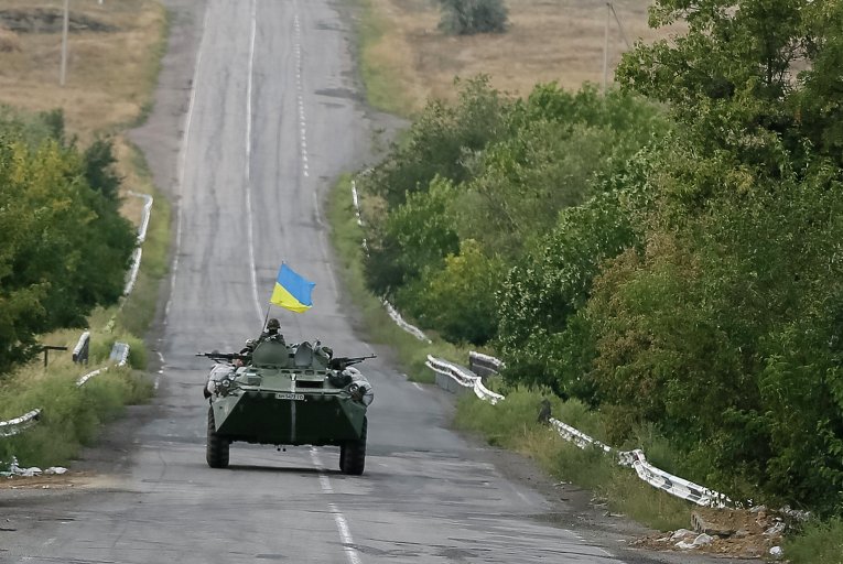 Украинские военные в Дебальцево
