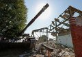 Разрушенный украинский танк в Коминтерново