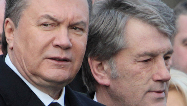 Виктор Янукович и Виктор Ющенко. Архивное фото