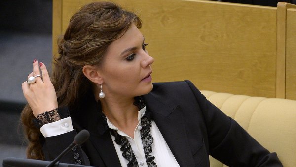 Алина Кабаева на заседании Госдумы. Архивное фото
