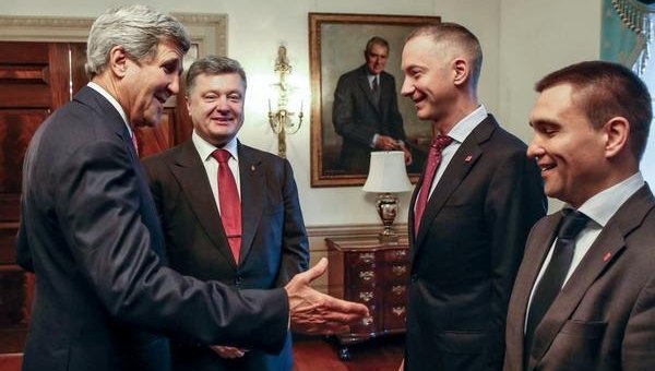 Петр Порошенко на встрече с Джоном Керри
