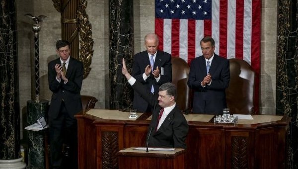 Петр Порошенко, выступление в Конгрессе США. Архивное фото