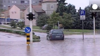 Наводнения в Хорватии. Видео