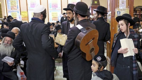 Празднование в Умани иудейского нового года Рош Ха-Шана. Архивное фото
